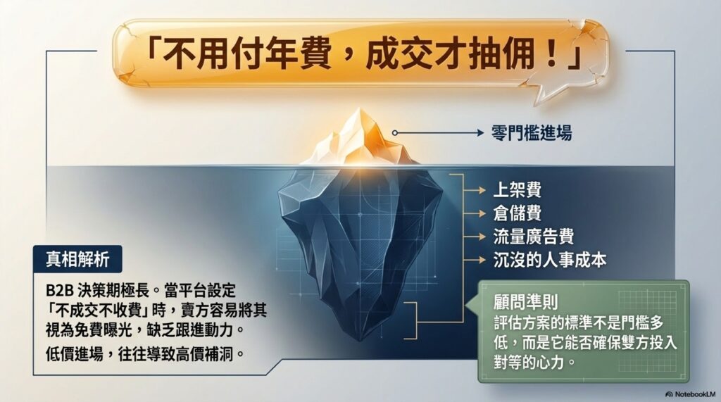 想做跨境電商?10 個避免被業務話術影響的技巧 3 外銷實驗室_低門檻陷阱